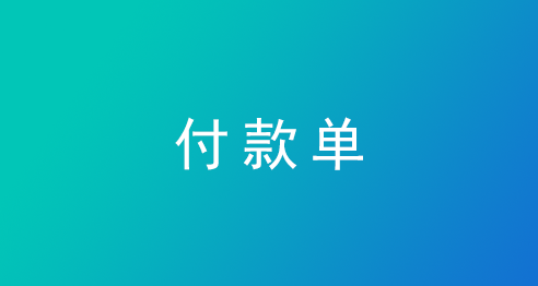 付款单—管家婆ishop